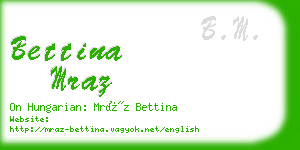 bettina mraz business card